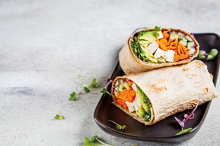 Foto zum Rezept Wrap mit Schafskäse