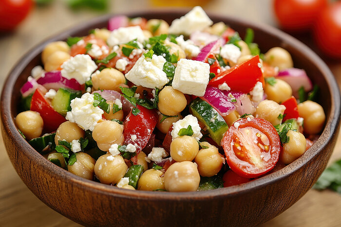 Foto zum Rezept Kichererbsensalat mit orientalischem Dressing
